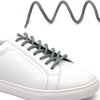 GRAH SANGRAH® (2 Pair) Shoelaces for Thick Round Climbing, Hiking, Boot, Running , Sport Shoes Laces  - 120 cm, Grey